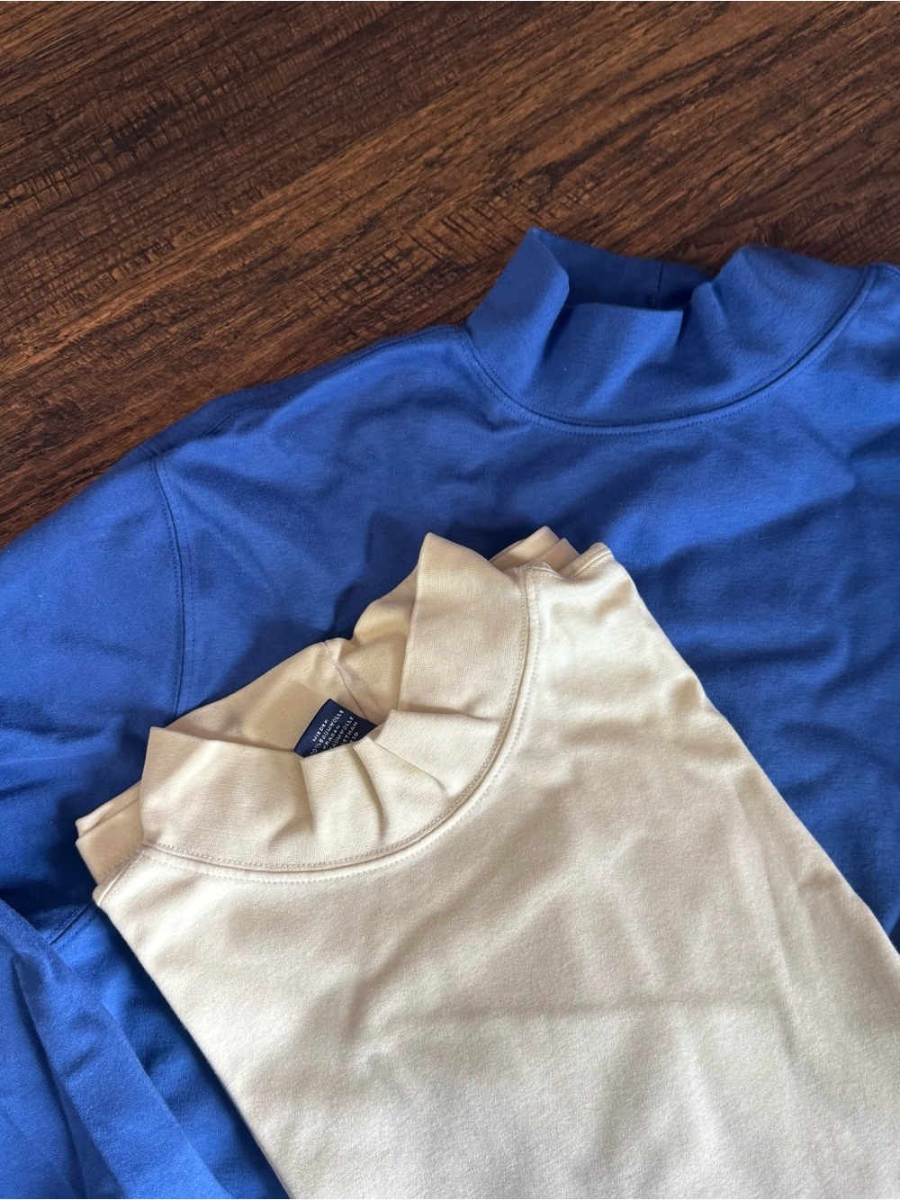 Lands' End Mock Neck Top - Set of 2 - XL